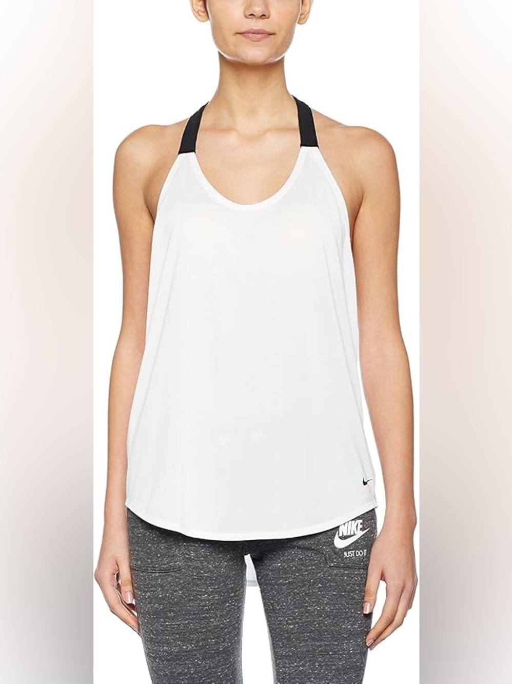 NIKE Elastika Solid Women's Tank Top Size Medium